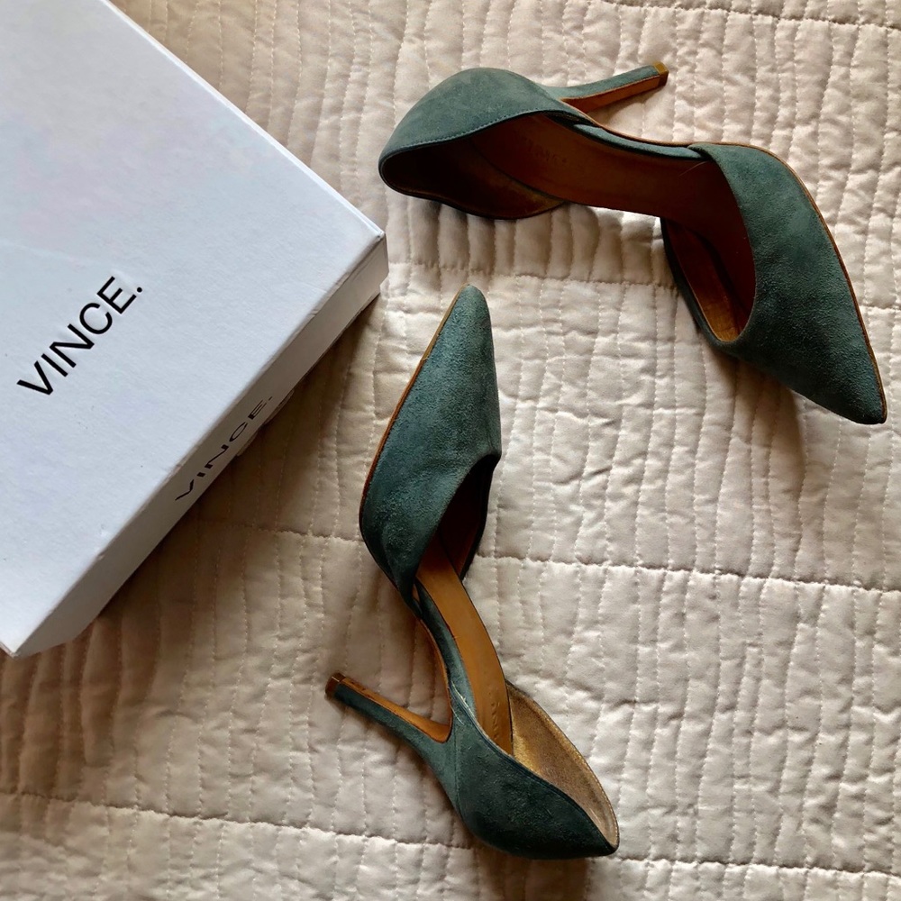 Vince Paulette D'orsay suede pumps - Picture 1 of 4